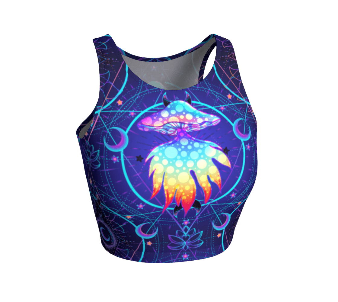 Blue Vibes Athletic Crop Top - A Store On Jupiter