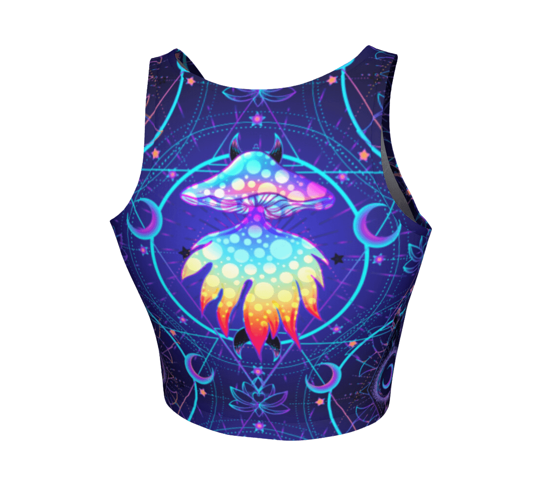 Blue Vibes Athletic Crop Top - A Store On Jupiter