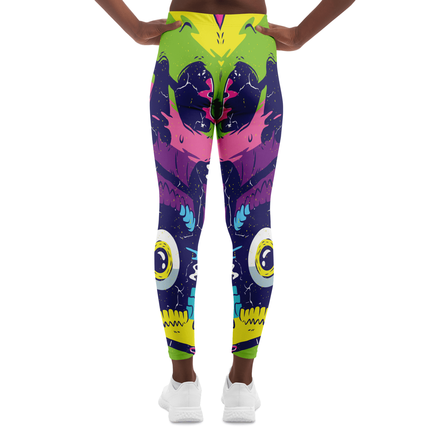 NU Line Athletic Leggings Neon Skulls – PhatMamaFitness
